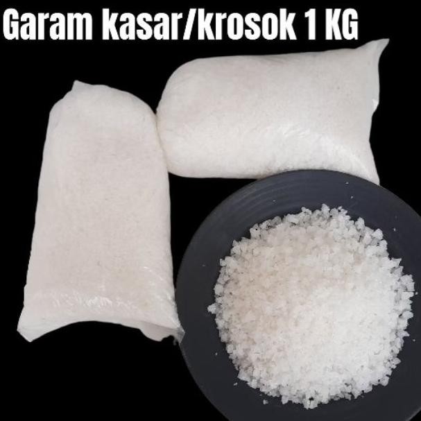

(Terbaru) Garam Kasar kristal Grad A Bersih / Garam krosok NON-YODIUM 1KG (Terlaris)