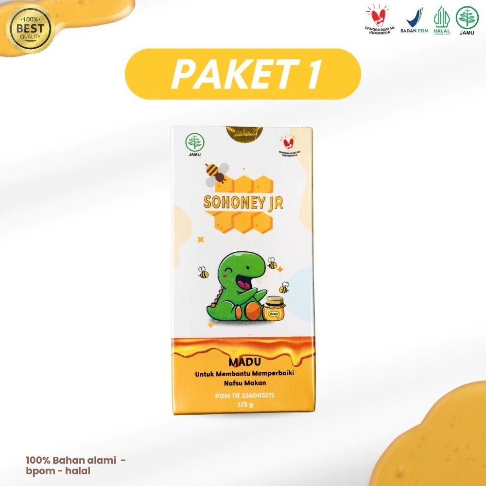 

(Terbaru) Sohoney Jr Madu Multivitamin Penambah Nafsu Makan Anak Madu | Menambah Berat Badan (Terlaris)
