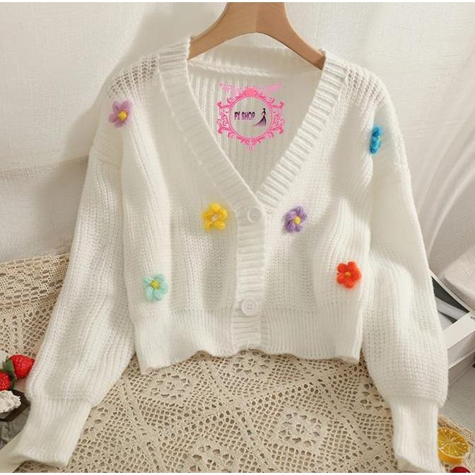FX SHOP CARDI FLOW / CARDIGAN KOREA PREMIUM BUNGA 3D/Timbul