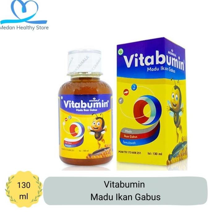 

(Terbaru) Vitabumin Madu Ikan Gabus isi 130 ml per botol (Terlaris)