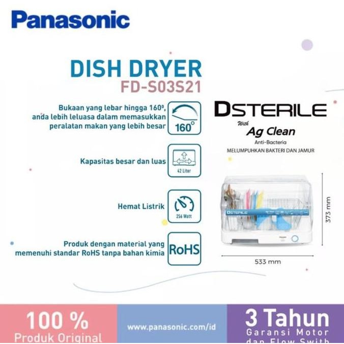 Panasonic - Dsterile Sterilizer Dish Dryer - Pengering & Steril Botol
