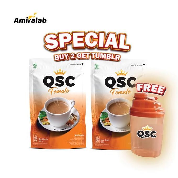 

Paket Hemat 2 Pouch (Free Tumbler) Qsc Female Lancarkan SiklusWanita Halal&Bpom