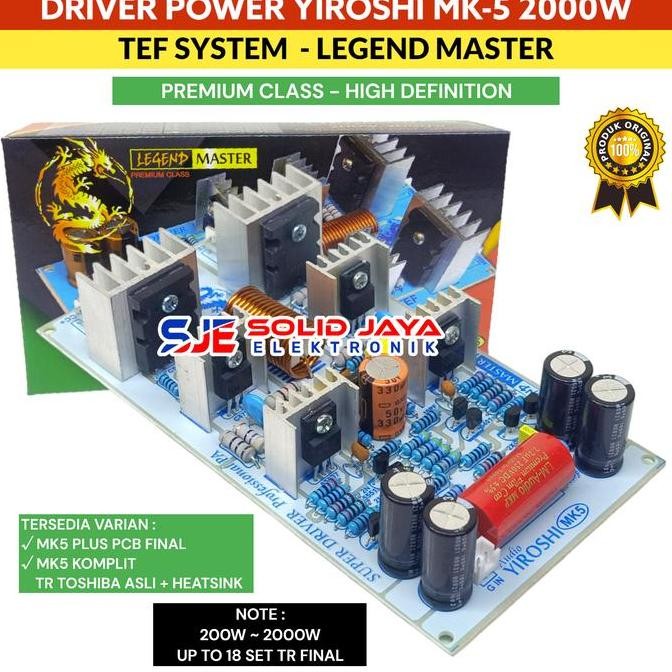 Termurah Kit Driver Power Yiroshi Mk5 Mk-5 Mk 5 Super Driver Ampli Amplifier Sound System Lapangan A