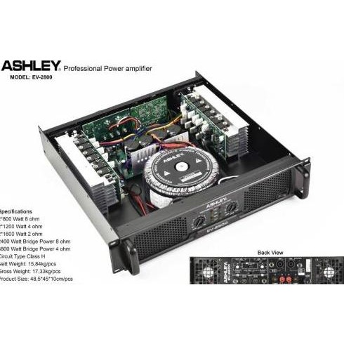 Termurah Power Amplifier Ashley Ev 2800 / Ev2800 Original Class H