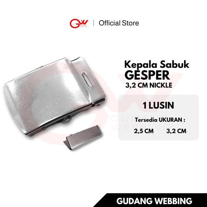Kepala Sabuk / Kepala Sabuk Sekolah / Gesper Besi 3,2 Cm