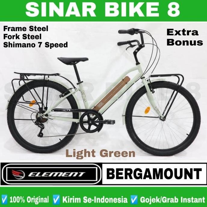 Sepeda Mini Element Bergamount City Bike 26" Boncengan London Taxi 7Sp