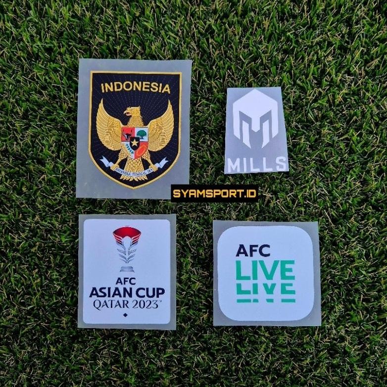 Hrn-813 Fgk-24 Zai-2530 Paket Hemat Koleksi Logo Timnas Indonesia Full Hd Dtf Lengkap Patch Timnas I