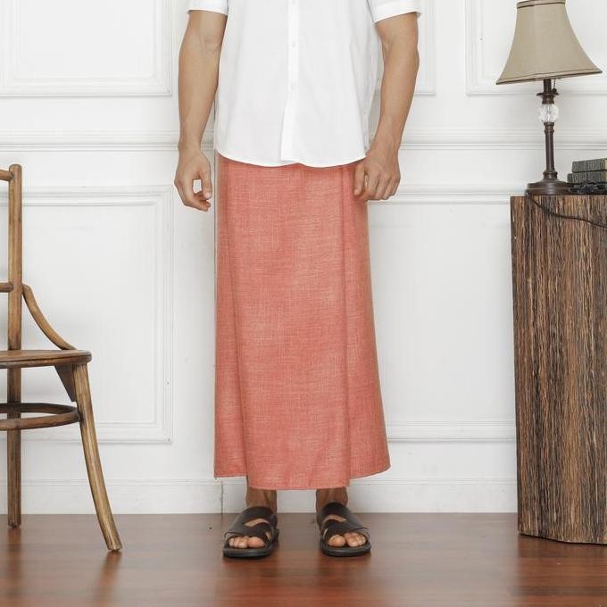 New Box Sarung Universa - Orange (Premium Sarong) | Sarung Polos  Muslim | Sarung  Dewasa Pria