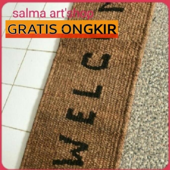 <<<<<] Keset lantai anti slip,keset welcome panjang serabut kelapa,keset welcome depan rumah  Dekora