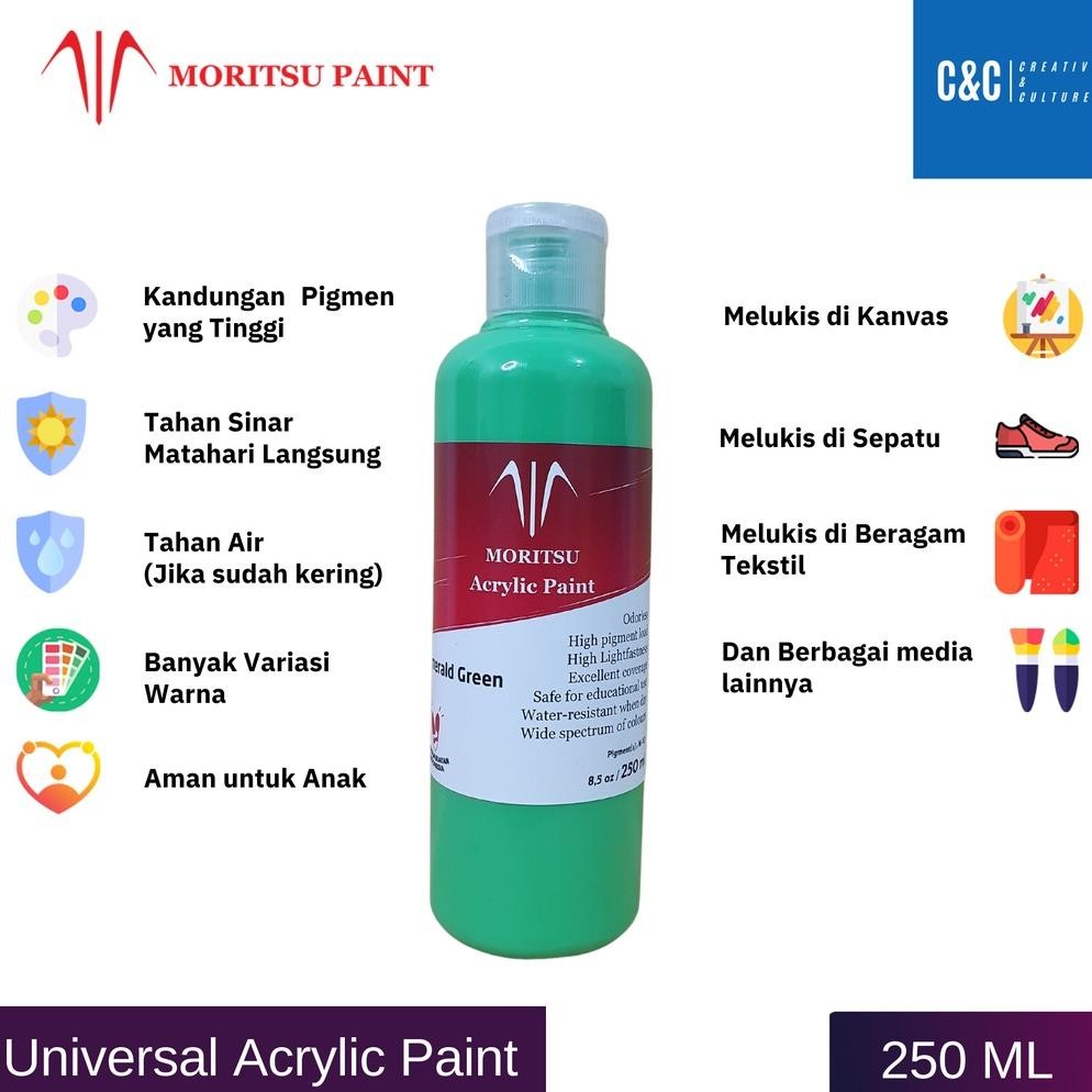 

Jg-56 Cat Akrilik Set Moritsu Acrylic Paint Premium Quality 250 Ml Jg-56