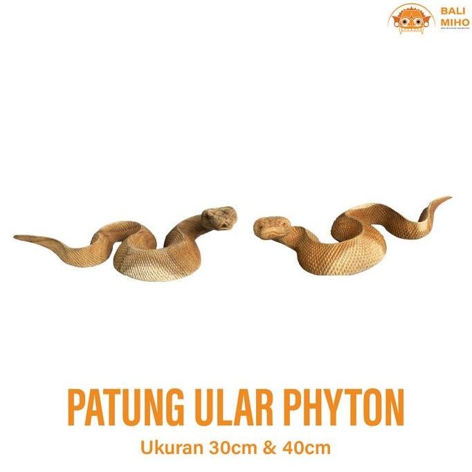 """] Patung Ular Phyton 30 & 40 cm - Patung Ular Piton - Patung Ular Sanca