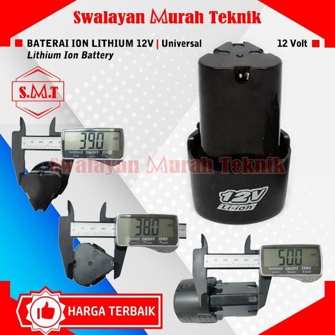 =====] BATERAI BOR Cordless 12Volt HDT CDD405 Cordless Drill Battery 1,0Ah