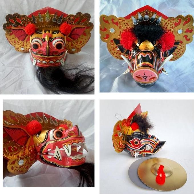 best produk] Kepala barong khas bali mainan anak hiasan Barong ket macan bangkung dekorasi