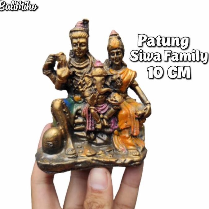 paling diminati] Patung Siwa Family 10 Cm Patung Dewa Siwa Patung Keluarga Siwa Parwati
