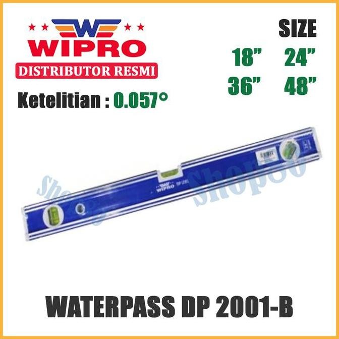 NEW Wipro Waterpass DP-2001B Waterpas Water Pass Panjang 18" 24" 36" 48" 18 24 36 48 inch