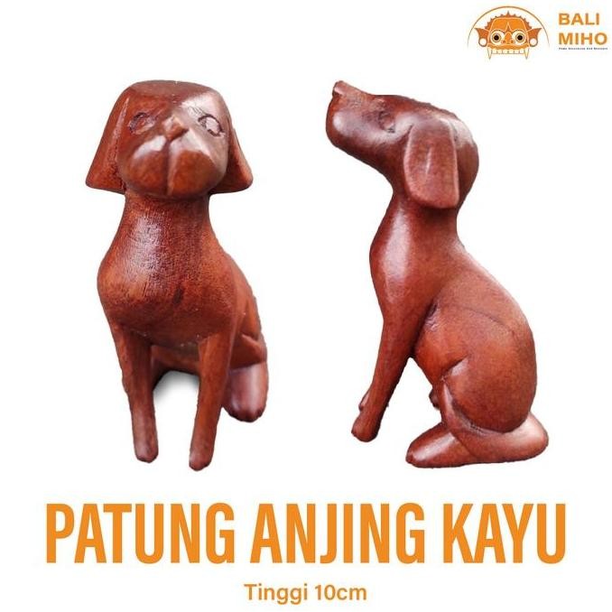 Buruan serbu] PATUNG ANJING KAYU/PATUNG ANJING/PAJANGAN ANJING/DOG STATUE/DEKORASI