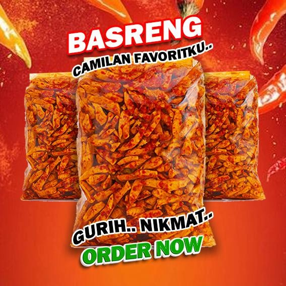 

Basreng Stik Original Pedas Daun Jeruk Viral Murah 1KG Paketan Hemat Pengiriman Cepat Bumbu Banyak