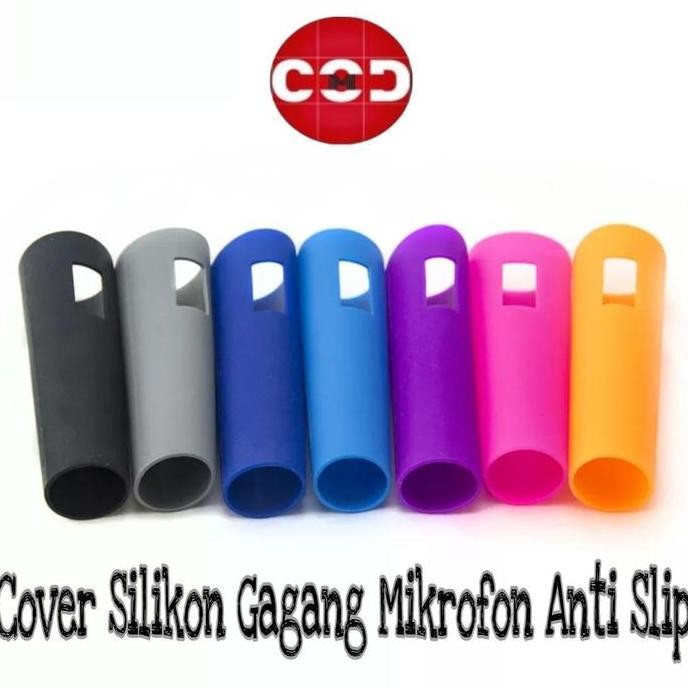 Cover Silikon Anti Slip Pegangan Mikrofon Gagang Pelindung Microphone