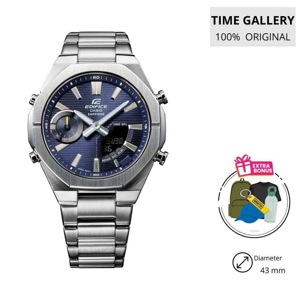 Jam tangan casio original edifice ori ecb-s10d-2adf ecbs10d2adf ecbs10d 2ad 2a 2 ecbs10 s10 s10l