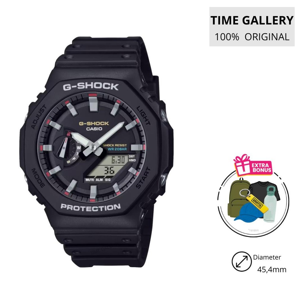Jam tangan casio original g-shock ori gshock ga-2100rl-1adr ga2100rl1adr ga2100rl 1ad 1a 1 2100