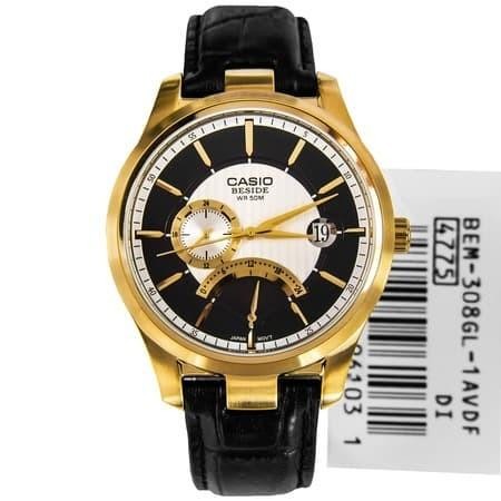 Jam Tangan 100% Original Casio Ori Beside bem-308gl-1avdf bem308gl1avdf bem308gl 1a 1 bem308