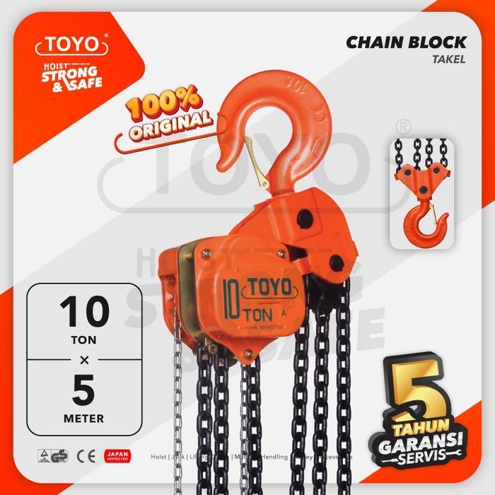CHAIN BLOCK / TAKEL 10 TON X 5 METER TOYO