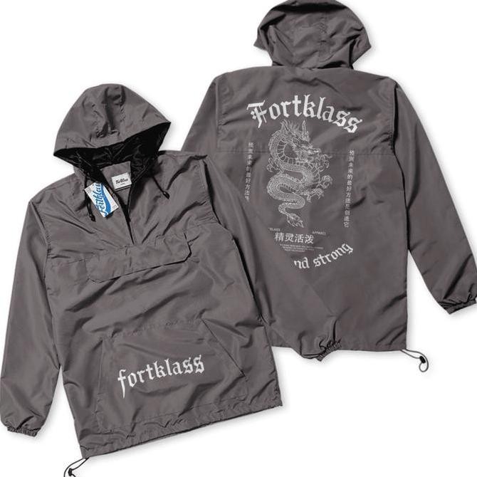 FortKlass Pullover FEARLESS Polos Jaket Pria Jaket Parasut Unisex