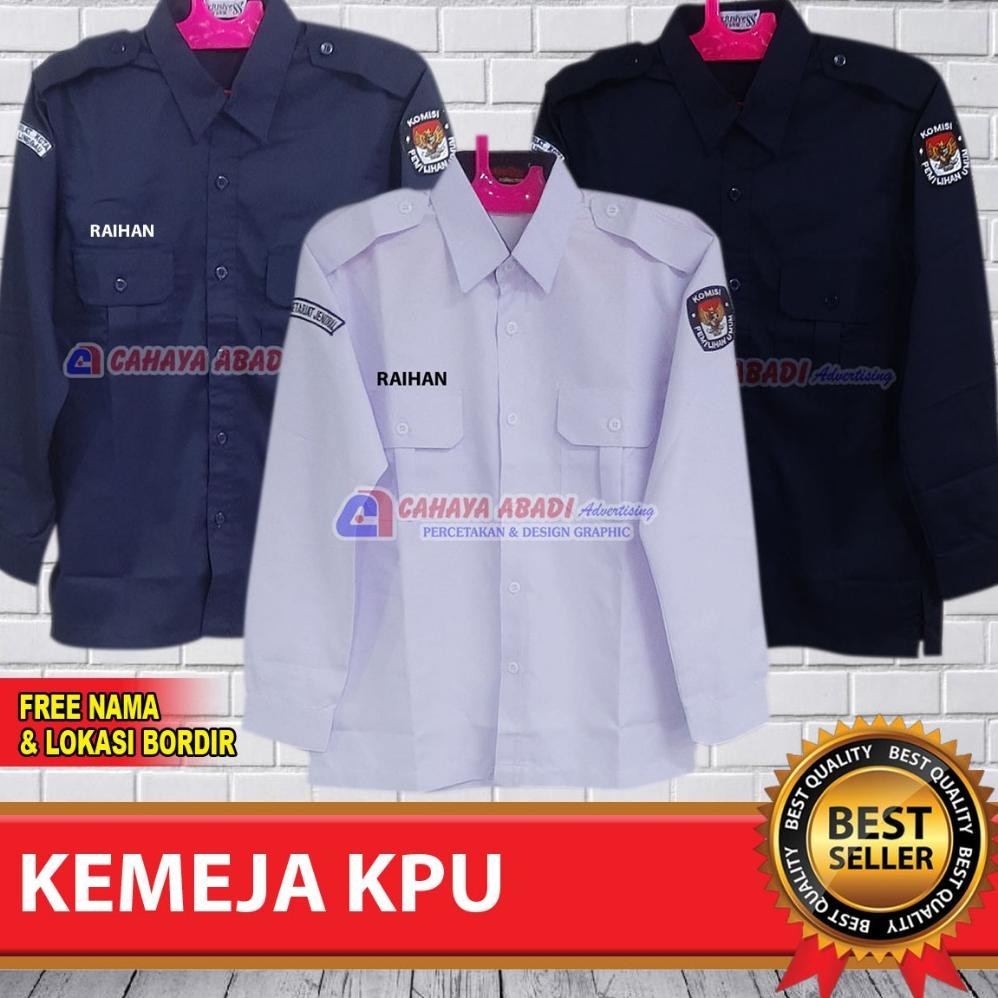 Terbaru Kemeja KPU Baju KPU Seragam Komisi Pemilihan Umum 