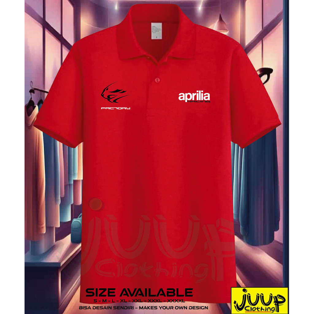 KAOS KERAH KAOS POLO APRILIA FACTORY