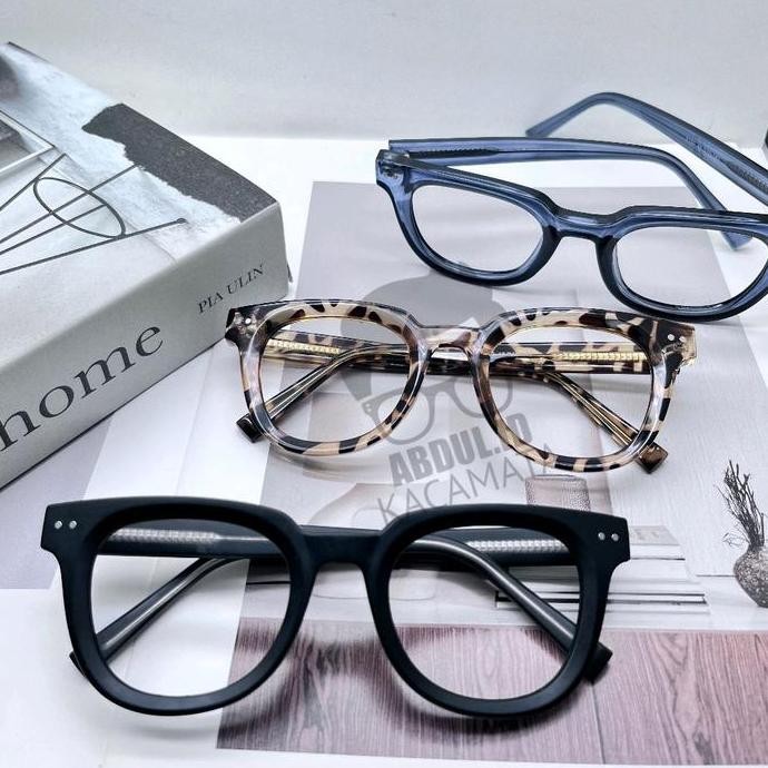 ( Buy 1 get 1) FRAME HARUKA kacamata kotak photo cromic blueray lensa bluecromic eyewer glasses biru