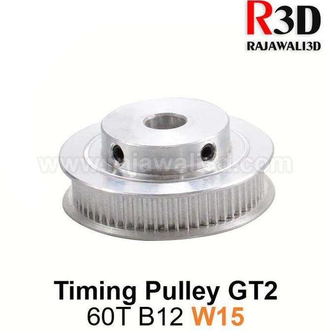 GT2 TIming Pulley 60 Teeth Bore 12mm Belt 15mm