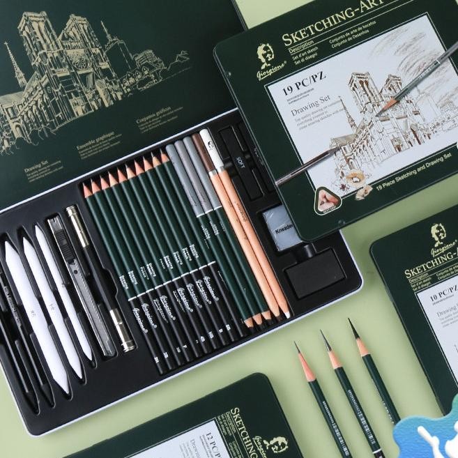 

Giorgione Sketching Pencil Set For Art Students Charcoal Pencil For Beginners Meliputi Berbagai Pensil Dan Alat Untuk Melukis Dan Sketsa