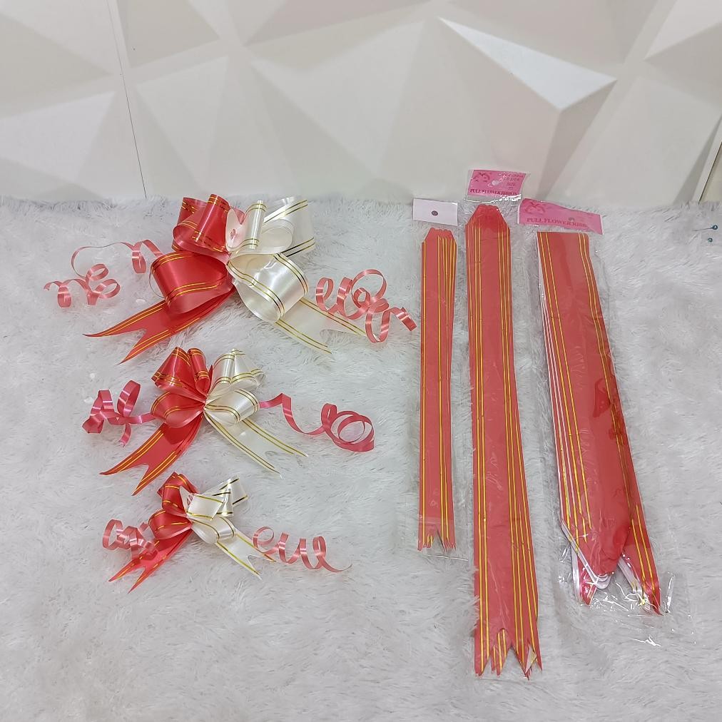 

Um57 (10 Pcs) Pita Tarik Merah Putih Besar Support 17 Agustus - Pita Hias Hampers 17-An