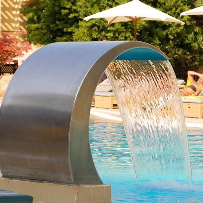 Air Mancur Kolam Renang / Air Terjun Stainless Pipa 1,5In