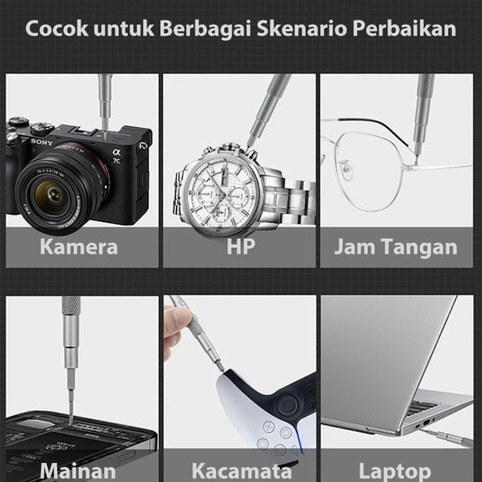 OBENG SET 128/115/70 PCS OBENG PLUS MINUS MAGNETIK MULTIFUNGSI SET OBENG KOMPLIT OBENG PRESISI UNTUK