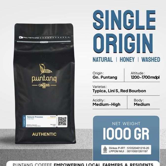 

Kopi Hitam Arabika Puntang Jawa Barat Bubuk/Biji 1Kg
