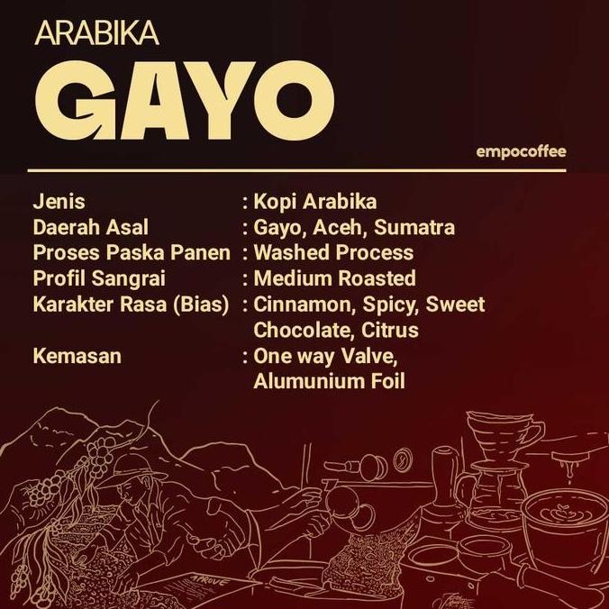 

Kopi Arabika Aceh Gayo Sumatra Arabica Coffee Bean Coffe Beans 1 Kg