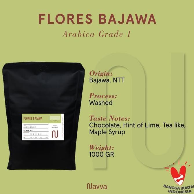 

Biji Kopi / Coffee Beans Premium 100% Arabica Flores Bajawa 1 Kg