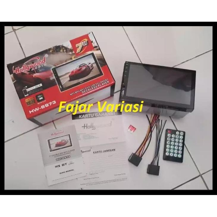 TERMURAH HEAD UNIT HOLLYWOOD AUDIO 7'' MP HW-6973 PLAYER 