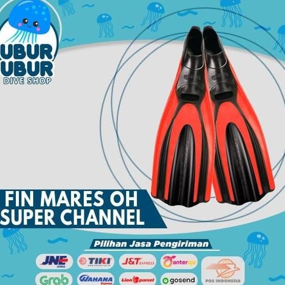 Fin Mares Full Foot Superchannel - Kaki Katak/Fin Diving/Snorkeling