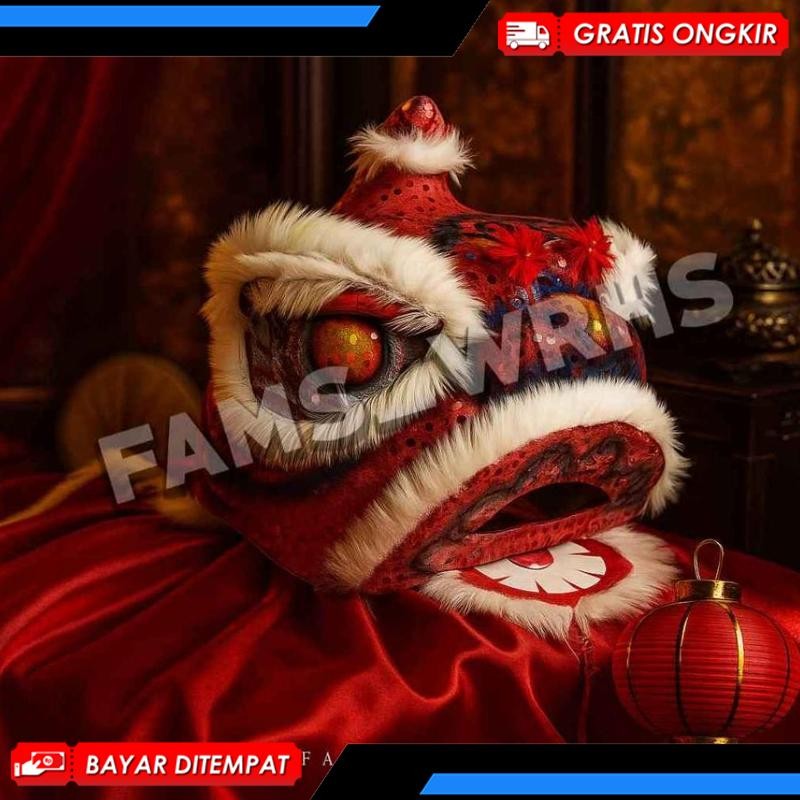 Termurah Barongsai Anak Dewasa Bahan Karton Tebal Kokoh Barongsai Kedip Berkualitas Viral Kekinian T