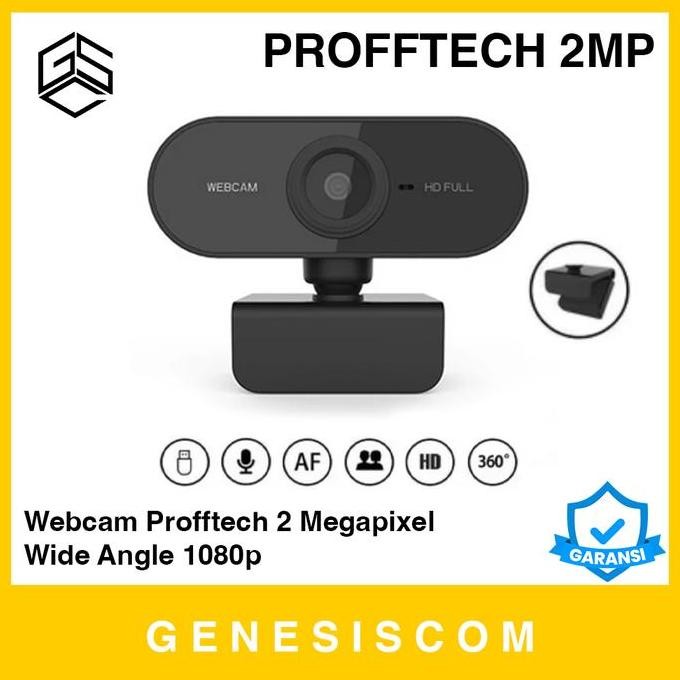Webcam Profftech 2Mp 1080P Full Hd Wide Angle Mic - 2 Megapixel Kamera Camera Web Cam External Ekste
