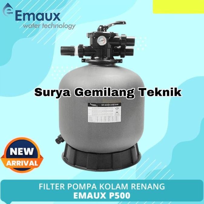 Sand Filter Kolam Emaux P500 Tabung Kolam Renang 21 Inchi