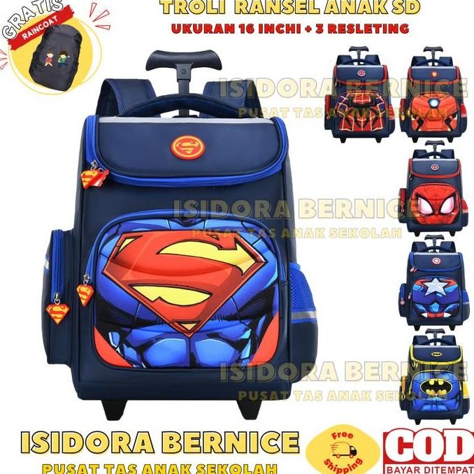 Trolley Tas Anak Tas Koper Anak Laki Laki Sd Remaja