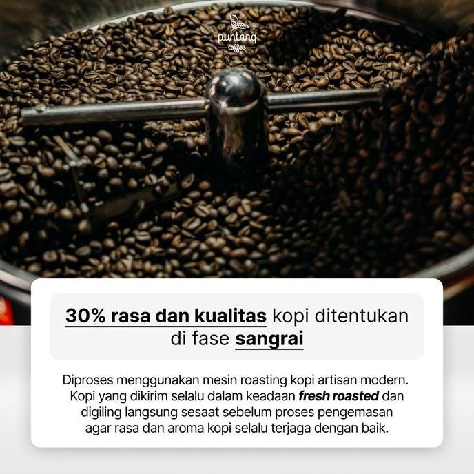 

Biji Kopi Bubuk Arabika Lanang Arabika Super Asli Khas Gunung Puntang | 1 Kg | Fresh Roasted Coffee Beans | 100% Arabika | Puntang Coffee Authentic