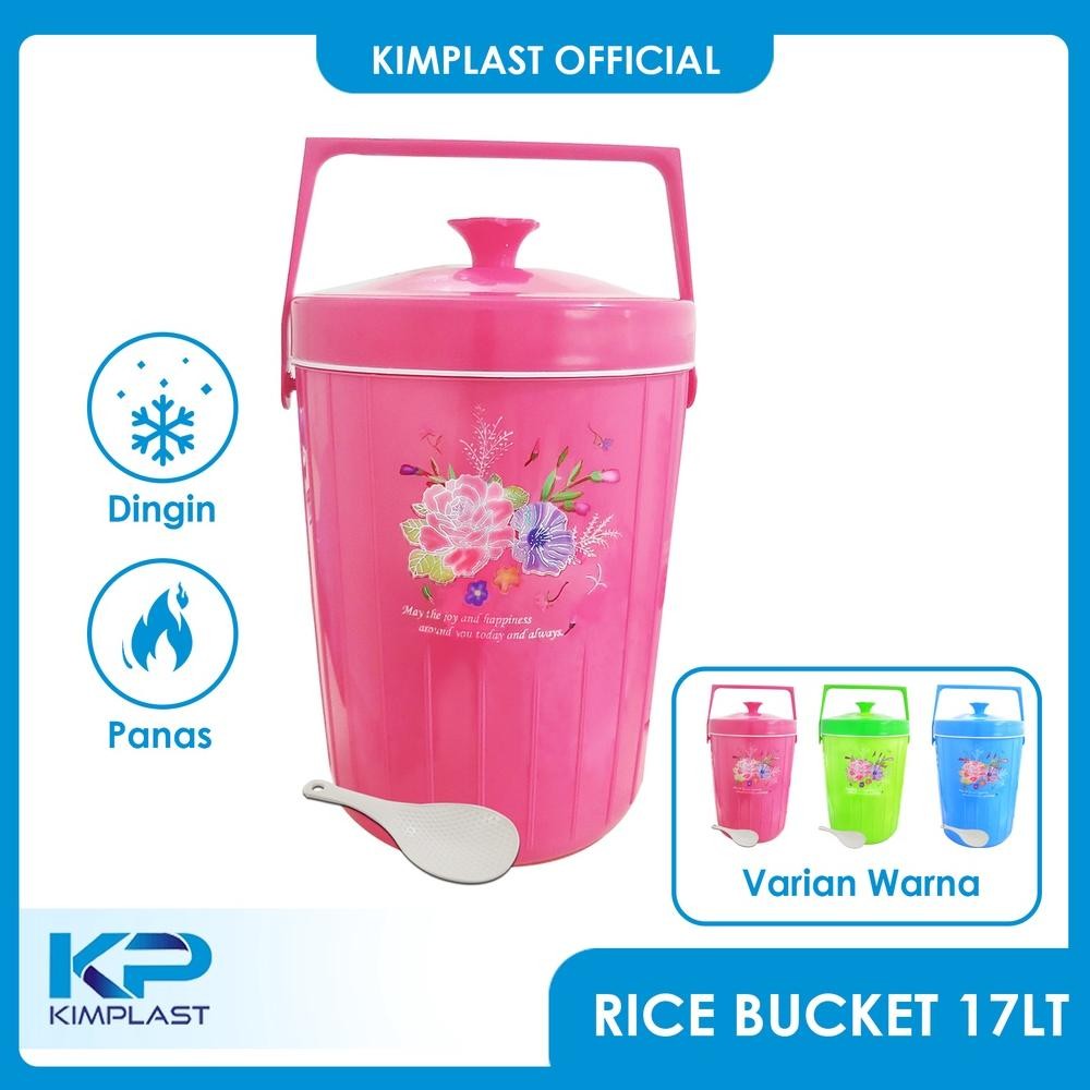 KIMPLAST Rice Bucket  17 Liter  /Termos Nasi / Termos es