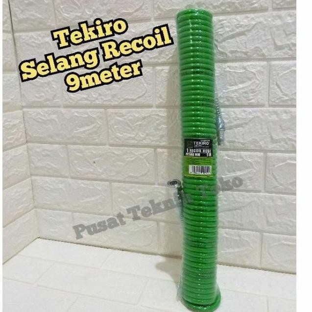 TERLARIS - SELANG SPIRAL KOMPRESOR TEKIRO 9METER / SELANG RECOIL TEKIRO 9 METER