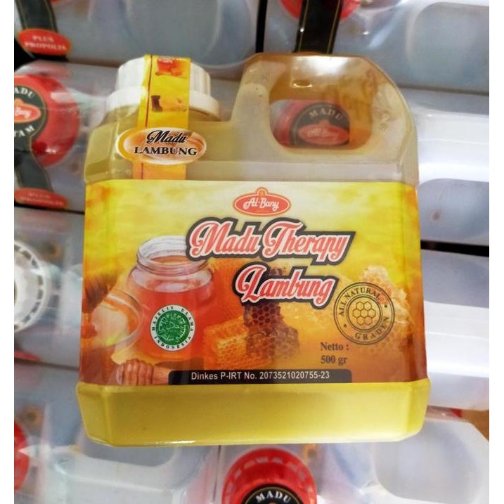 

Paket 2 Jerigen Madu Therapy Lambung Al-Bany 500Gr Beli 1 Gratis 1