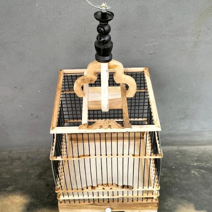 NEW - SANGKAR CUNGKOK KOTAK KAYU JATI AMBRUKAN BLM DI RAKIT