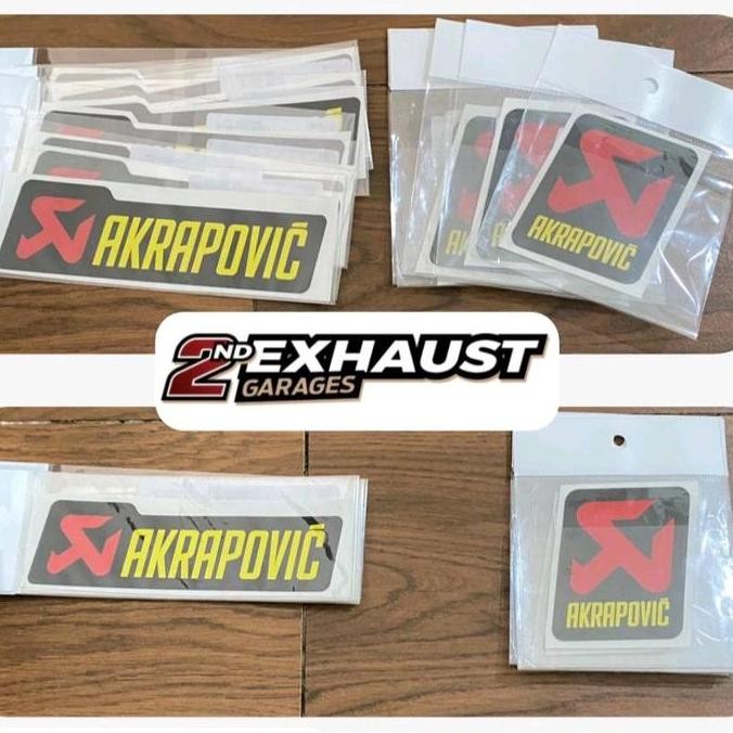 Emblem Sticker Knalpot Replacement Akrapovic Slovenia Original